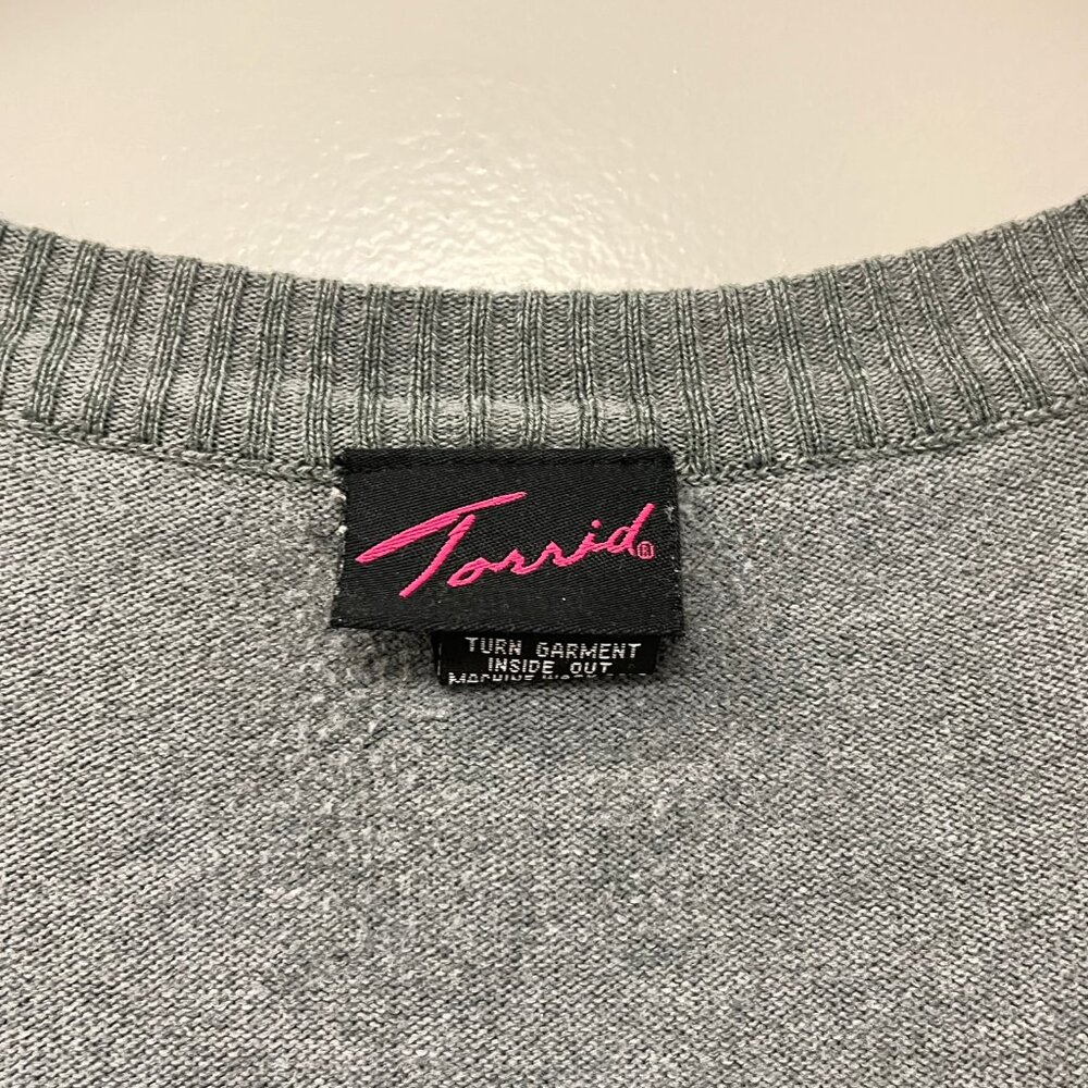 Womens 4X torrid gray Longline Button Cardigan - Picture 6 of 8